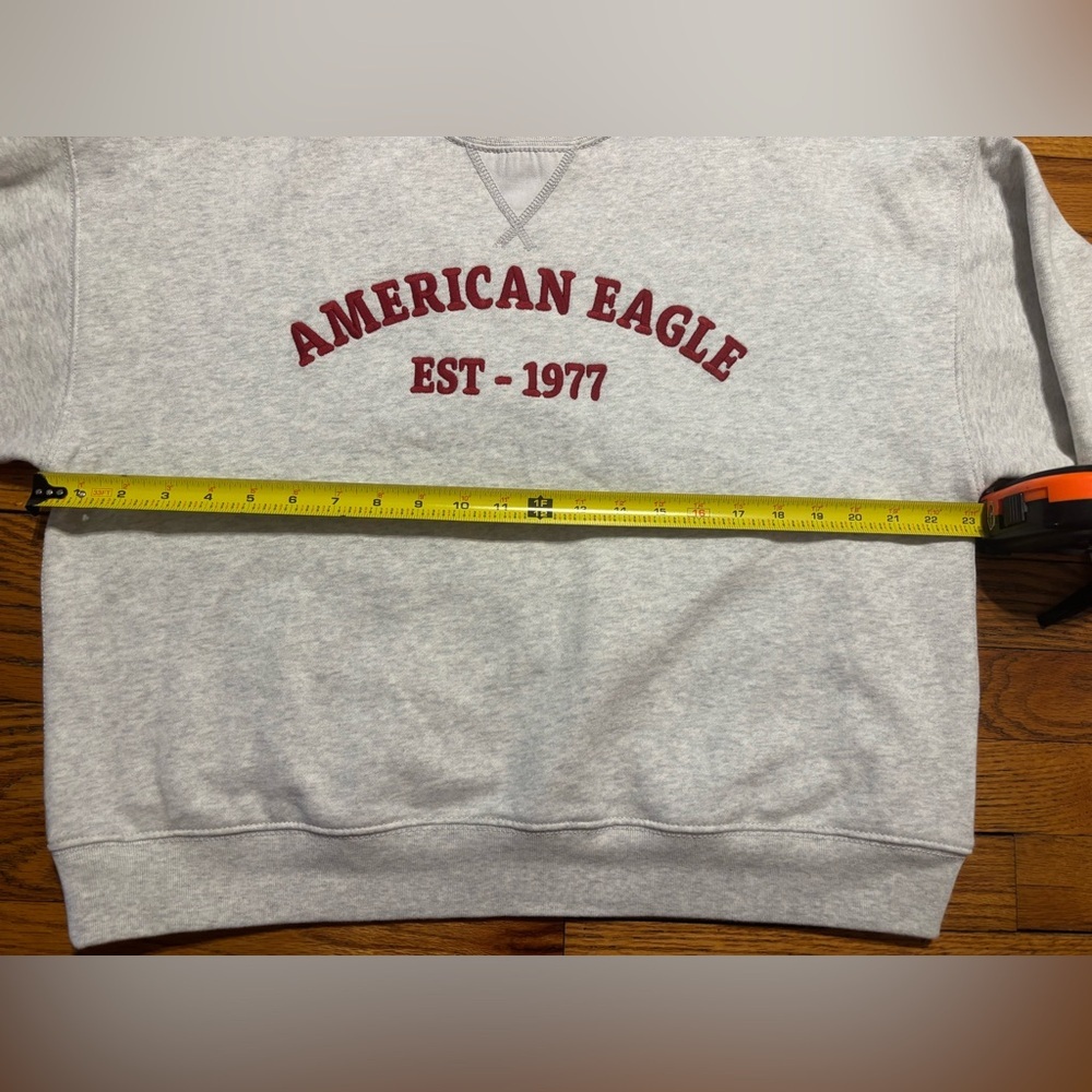 American Eagle Light Gray Hoodie - Picture 6 of 9
